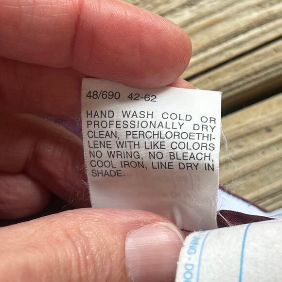 Lineaemme Vintage Purple 100% Linen Skirt Italian Made Size 6 - Picture 7 of 7